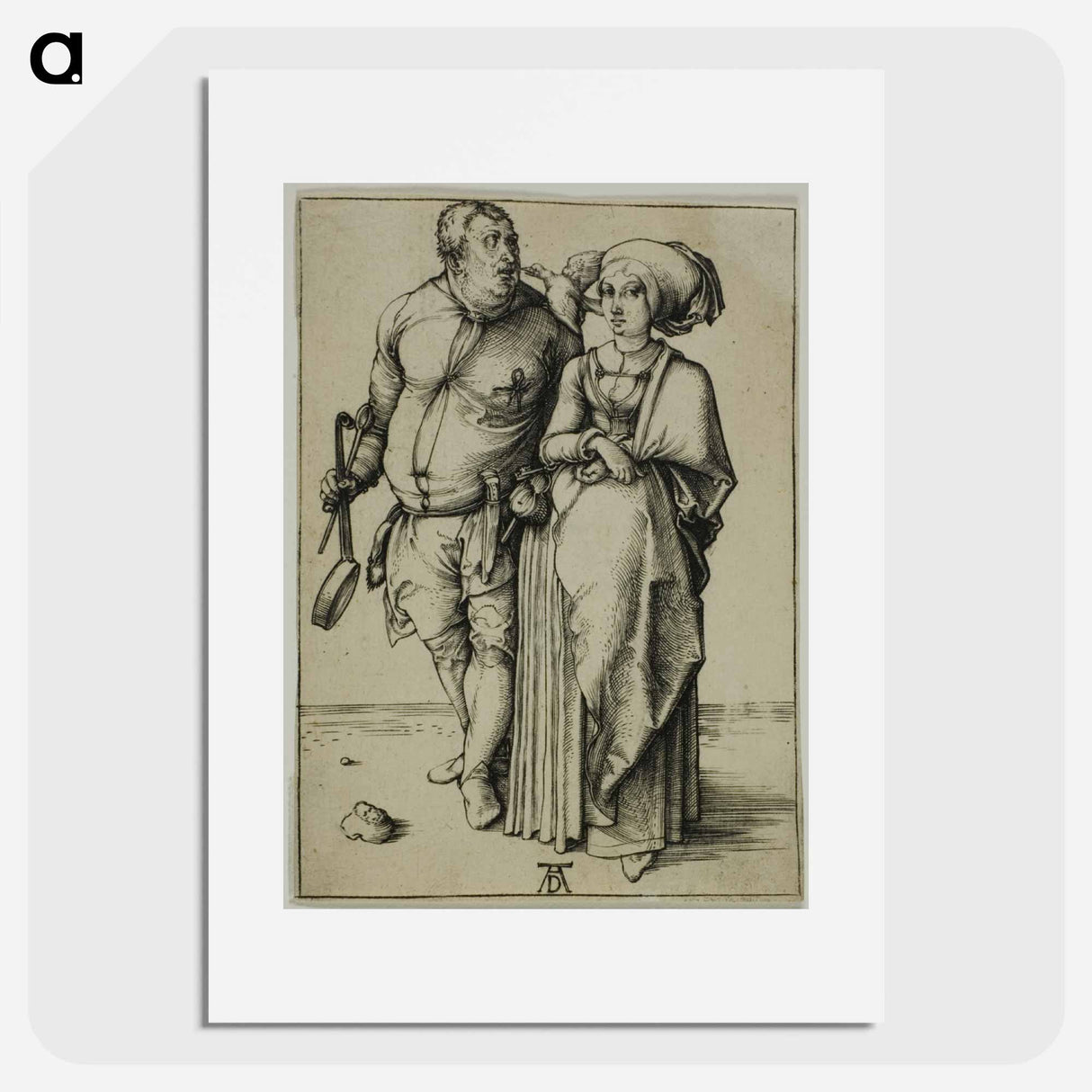 The Cook and his Wife - アルブレヒト デューラー Poster.