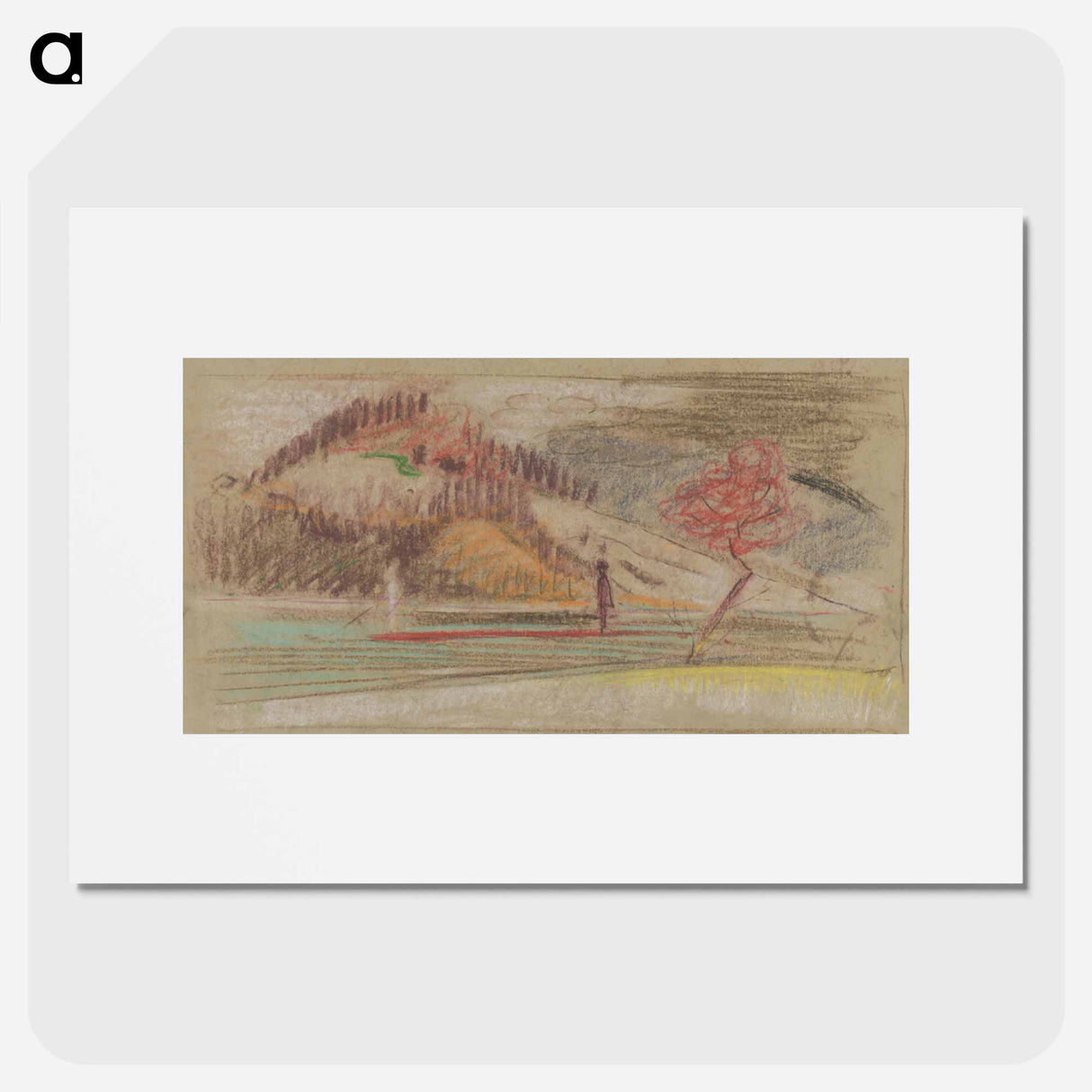 Autumn landscape - アーノルド ピーター ワイズ クビンチャン Poster.