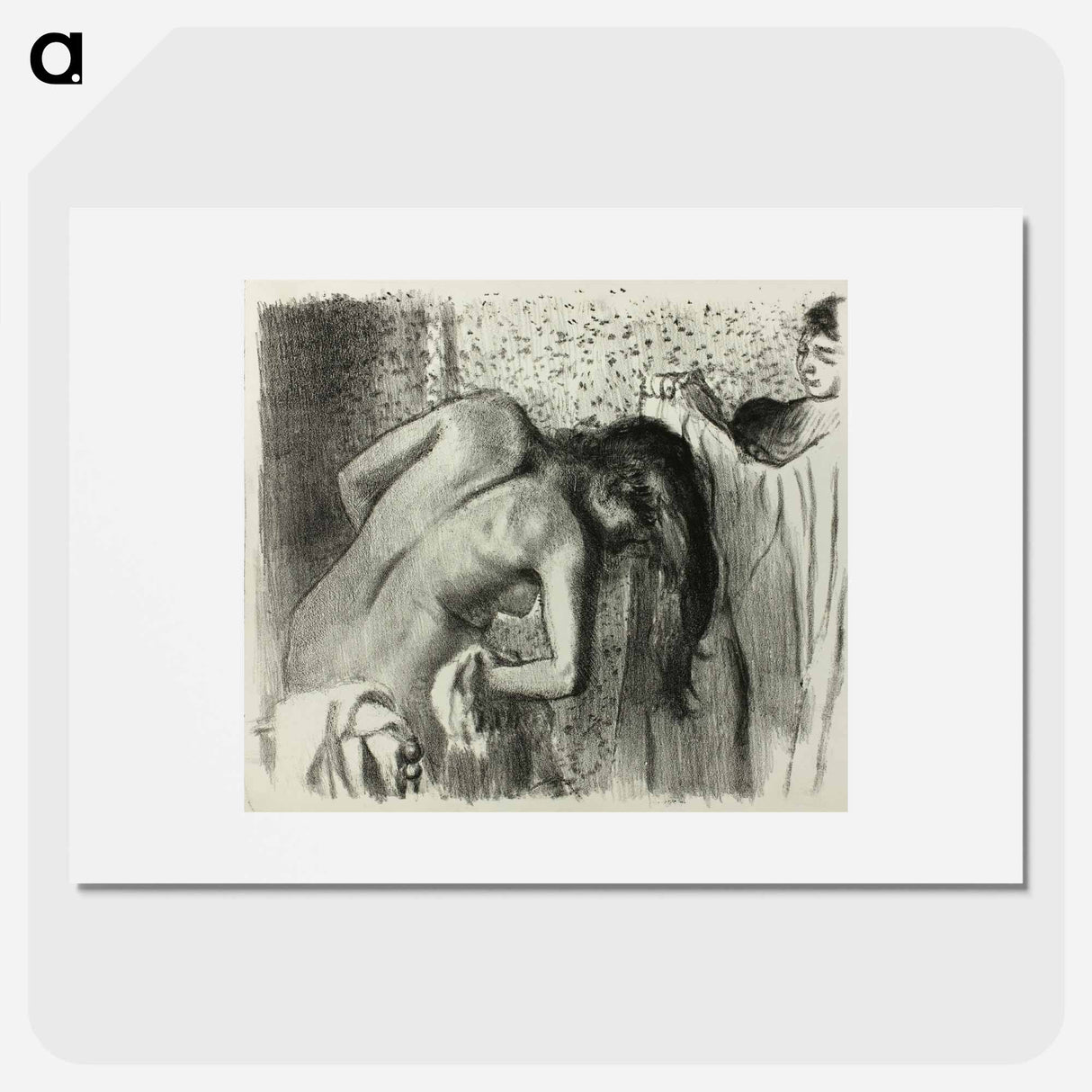 After the Bath - エドガー ドガ Poster.