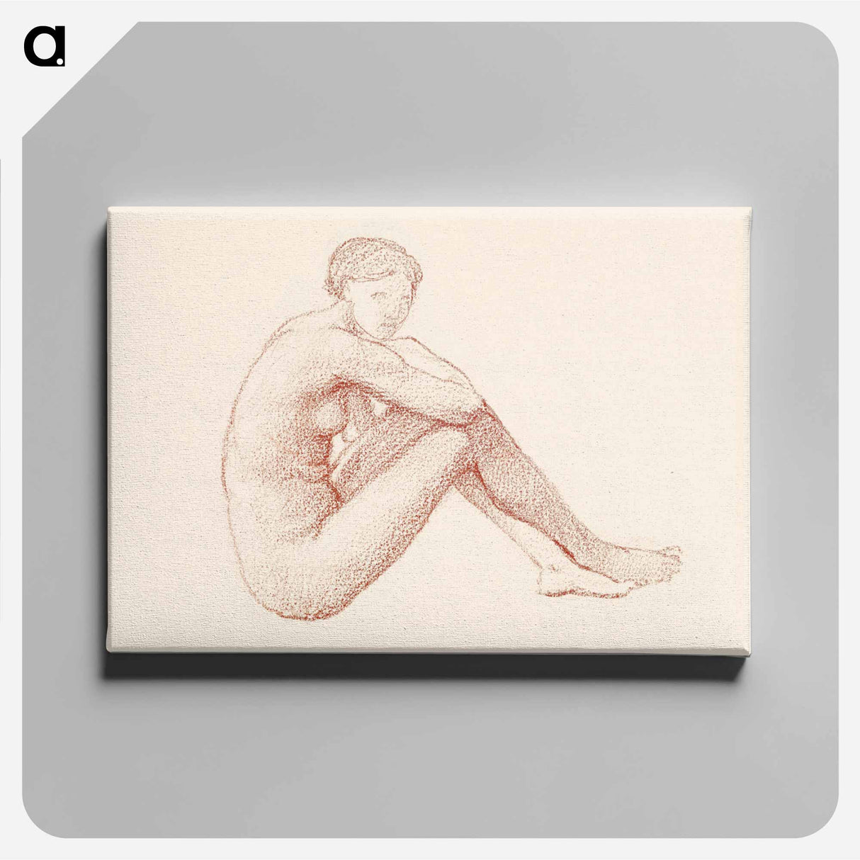 Female Nude: Study - エドワード バーン ジョーンズ Canvas.