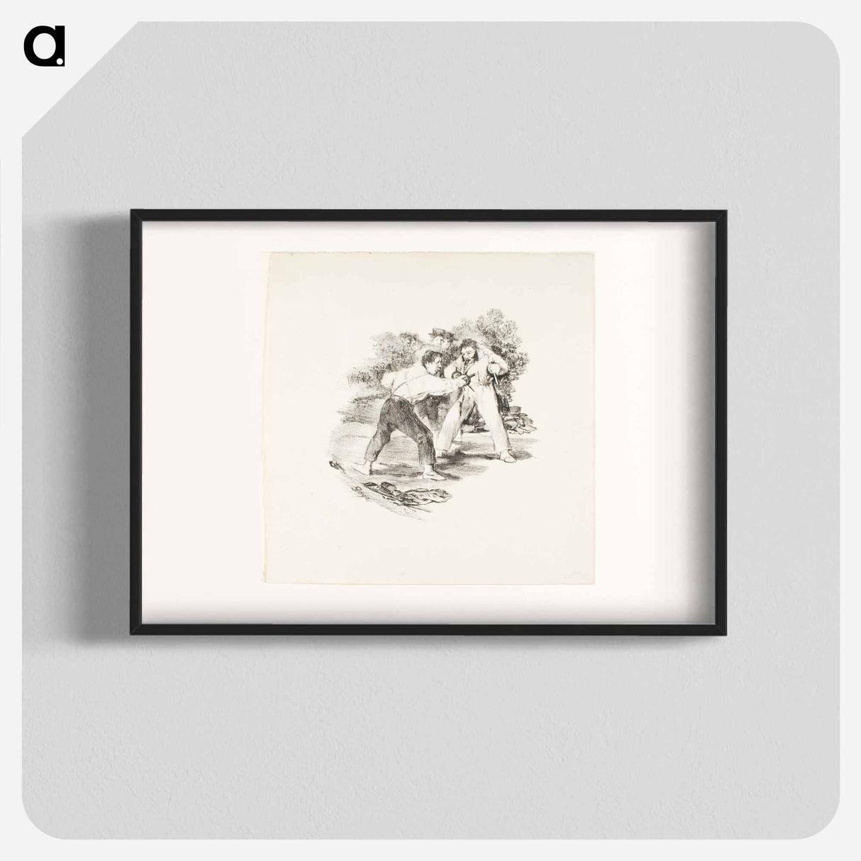 Modern Duel - Francisco de Goya Poster.