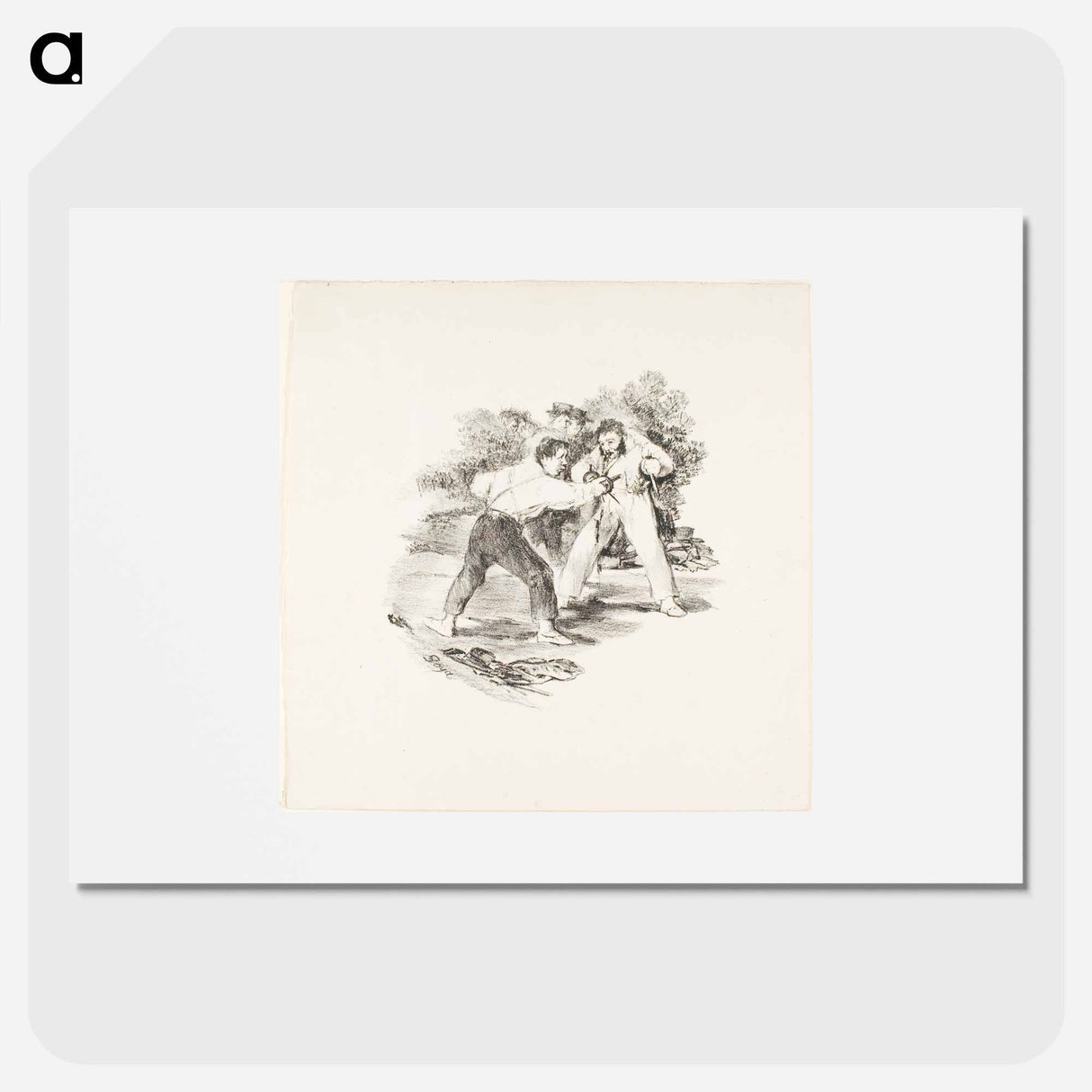 Modern Duel - Francisco de Goya Poster.
