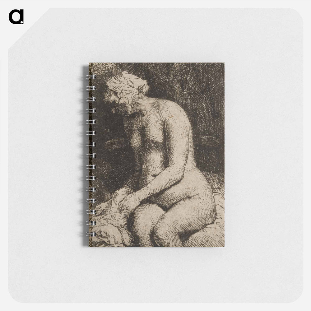 Seated nude - レンブラント ファン レイン Memo.