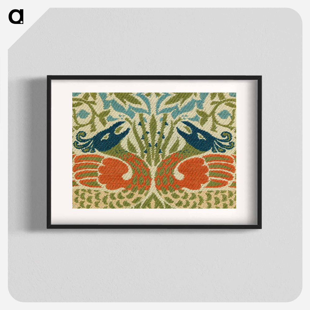 Peacock and Dragon - William Morris Poster.
