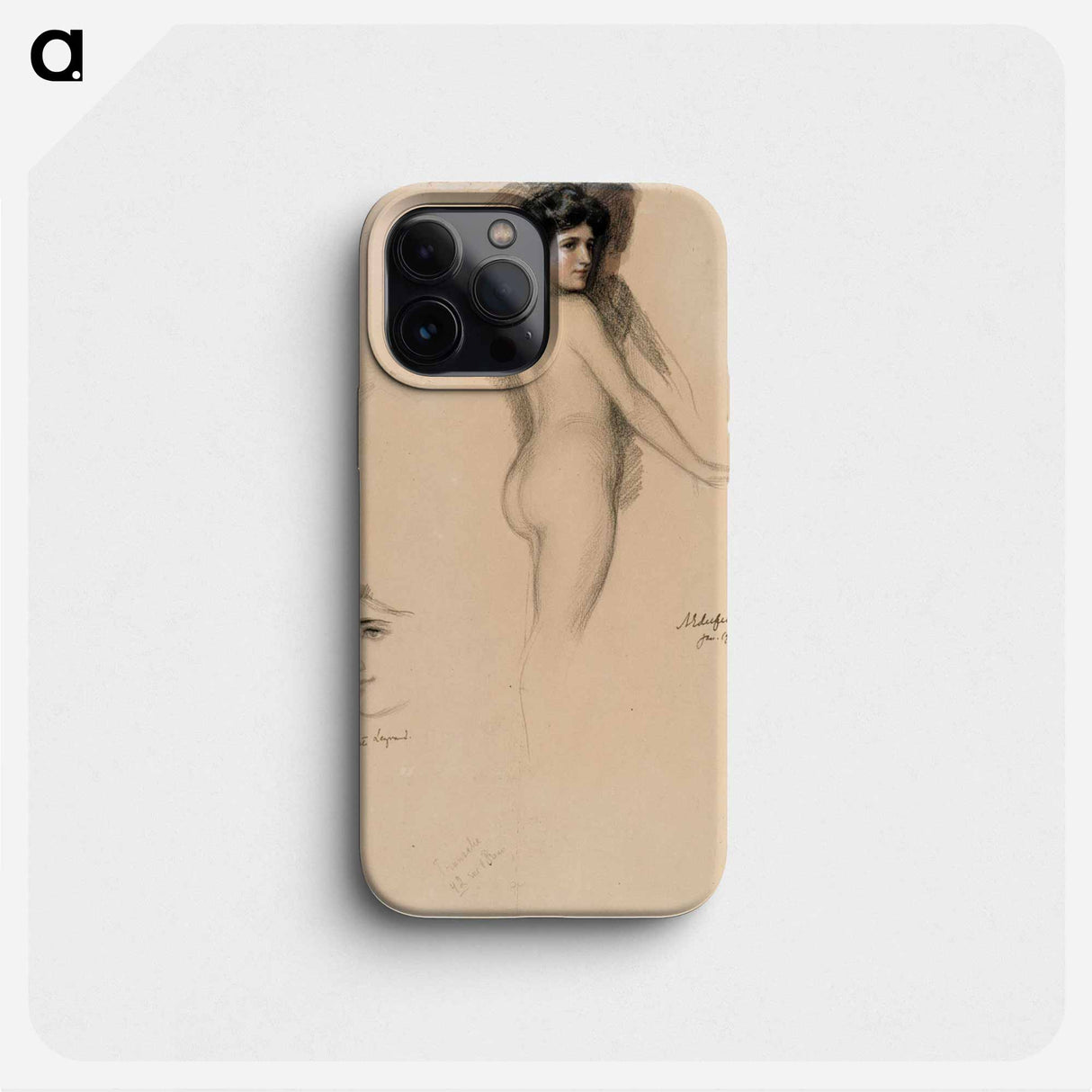 Mme marguerite legrand, polvikuva ja kasvot - アルバート エーデルフェルト Phone Case.