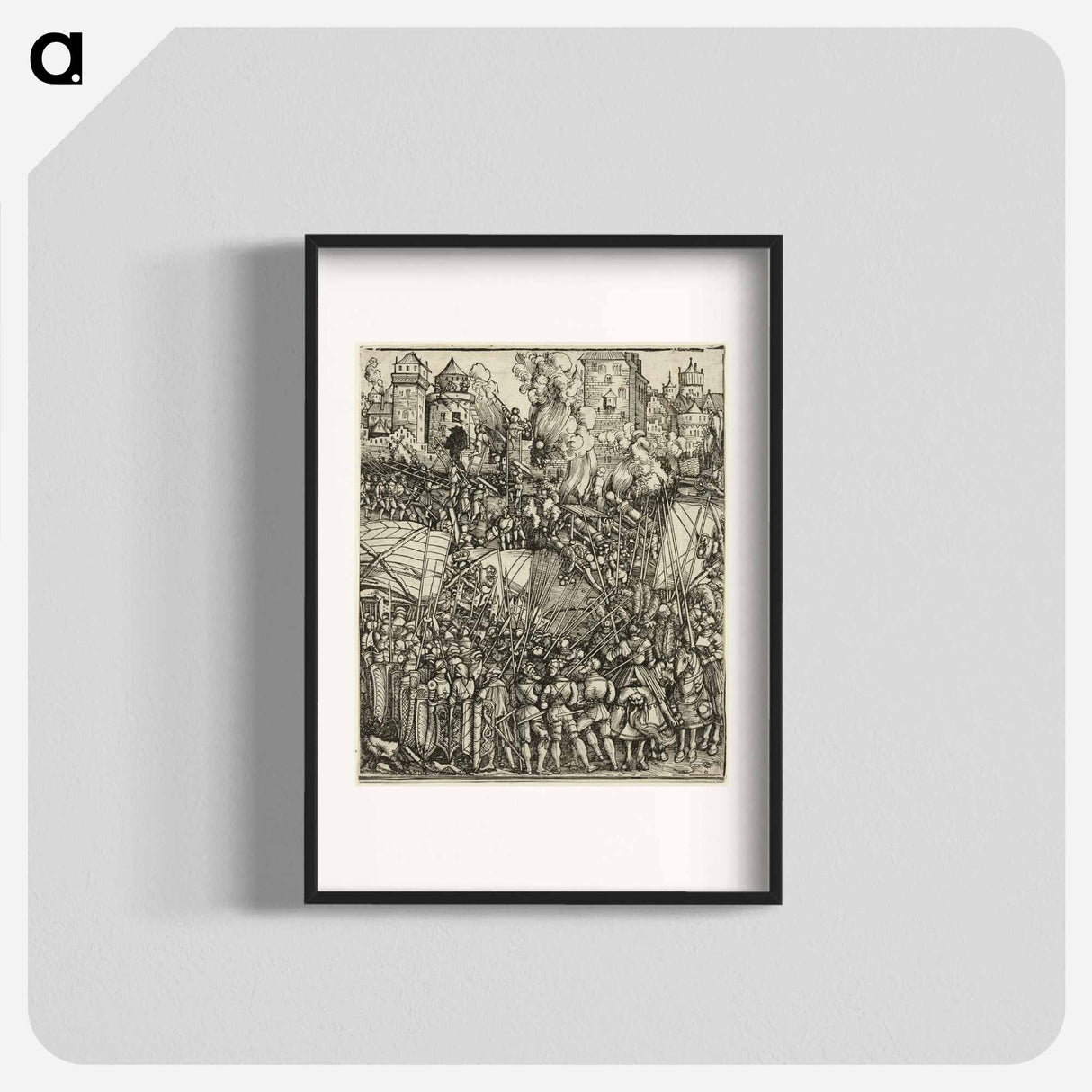 The Expulsion of the Hungarians from Lower Austria - アルブレヒト デューラー Poster.