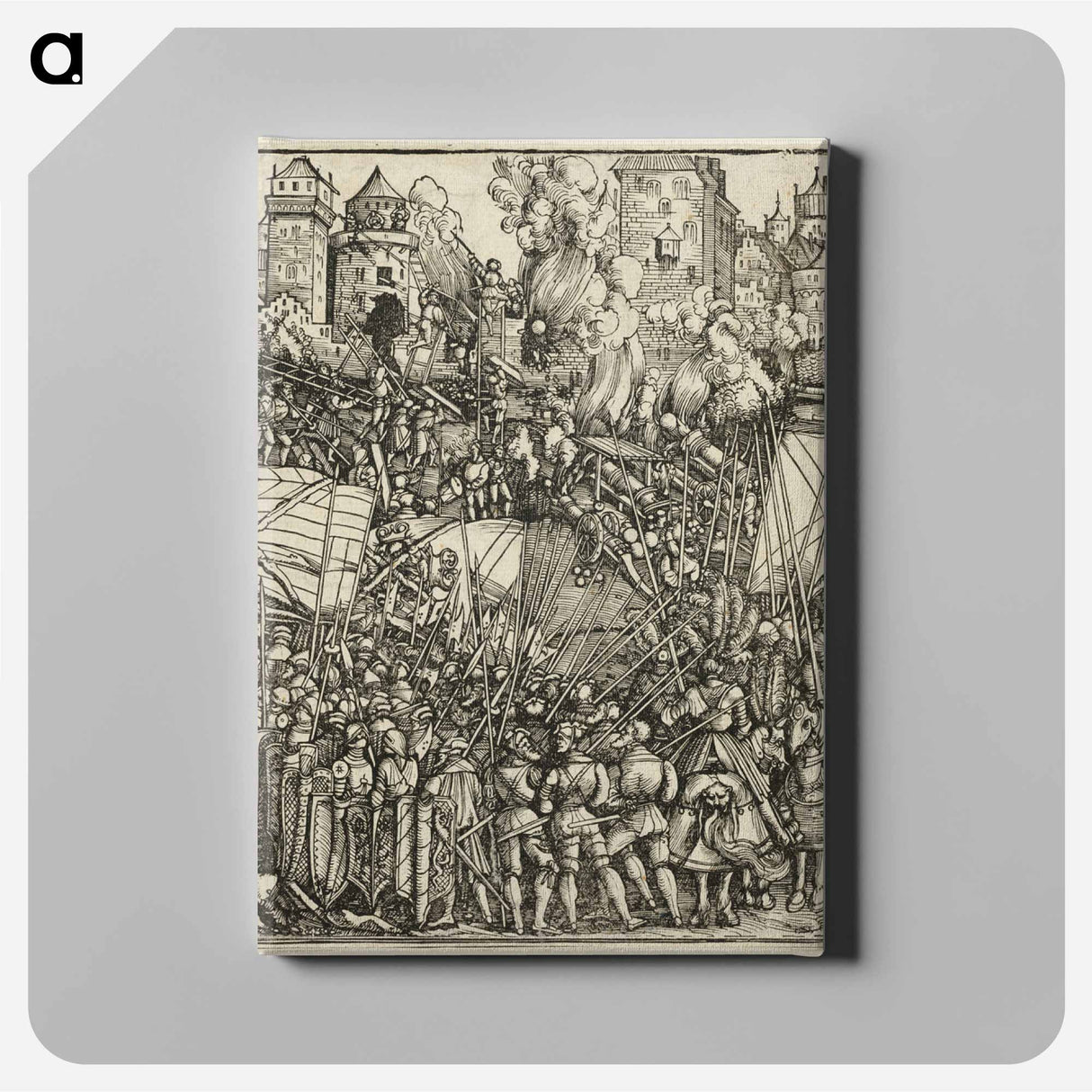 The Expulsion of the Hungarians from Lower Austria - アルブレヒト デューラー Canvas.