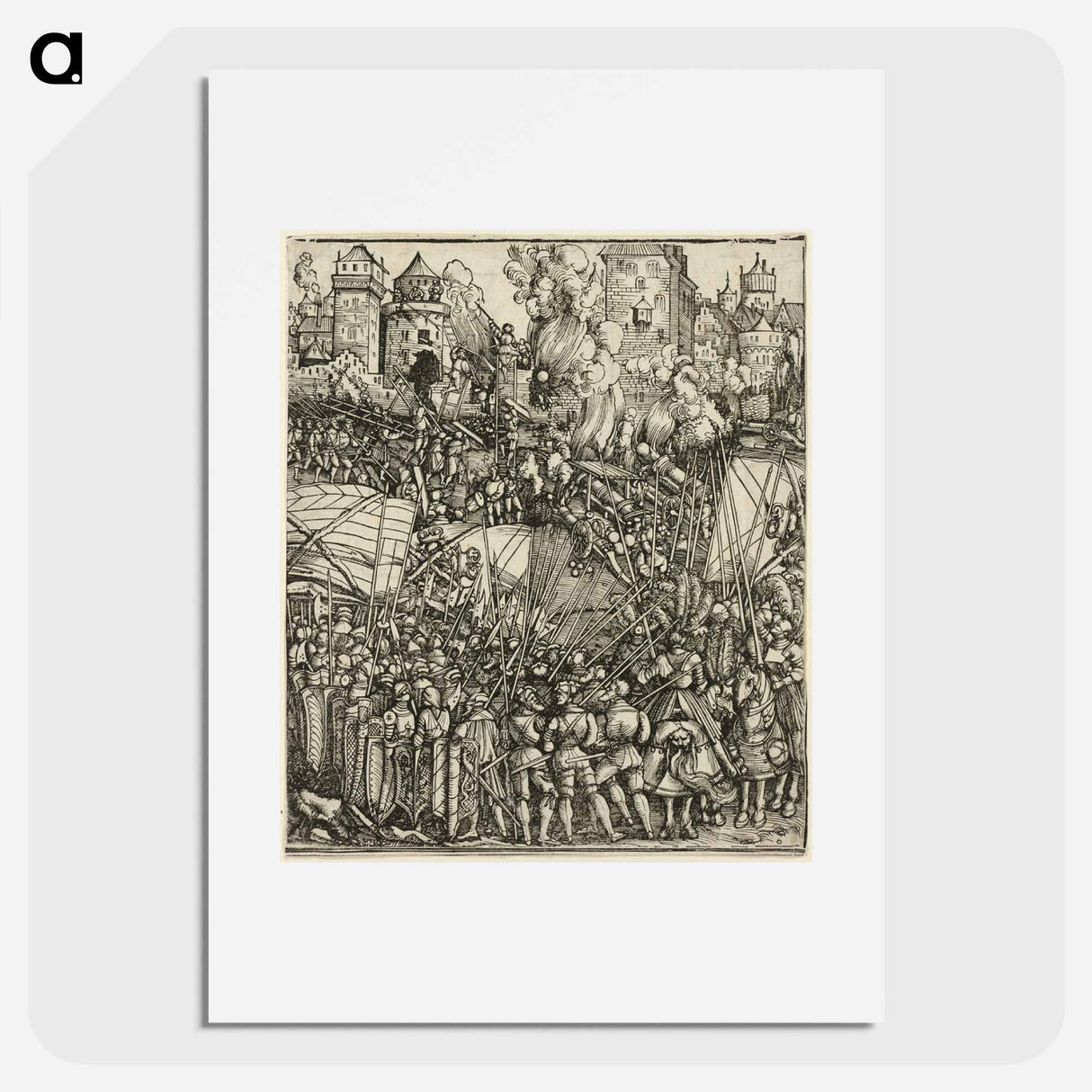 The Expulsion of the Hungarians from Lower Austria - アルブレヒト デューラー Poster.