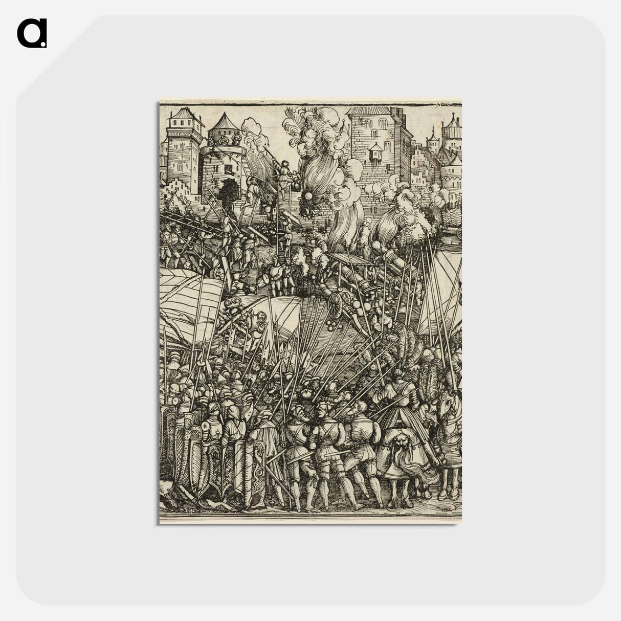アートポストカード-The Expulsion of the Hungarians from Lower Austria - アルブレヒト デューラー Postcard.