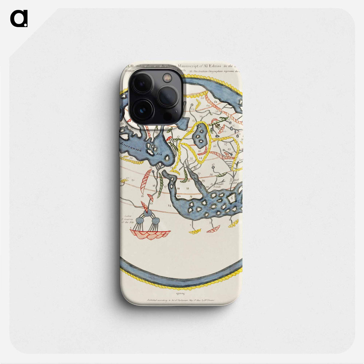 The Commerce and Navigation of the Ancients in the Indian Ocean - アンティーク地図 Phone Case.