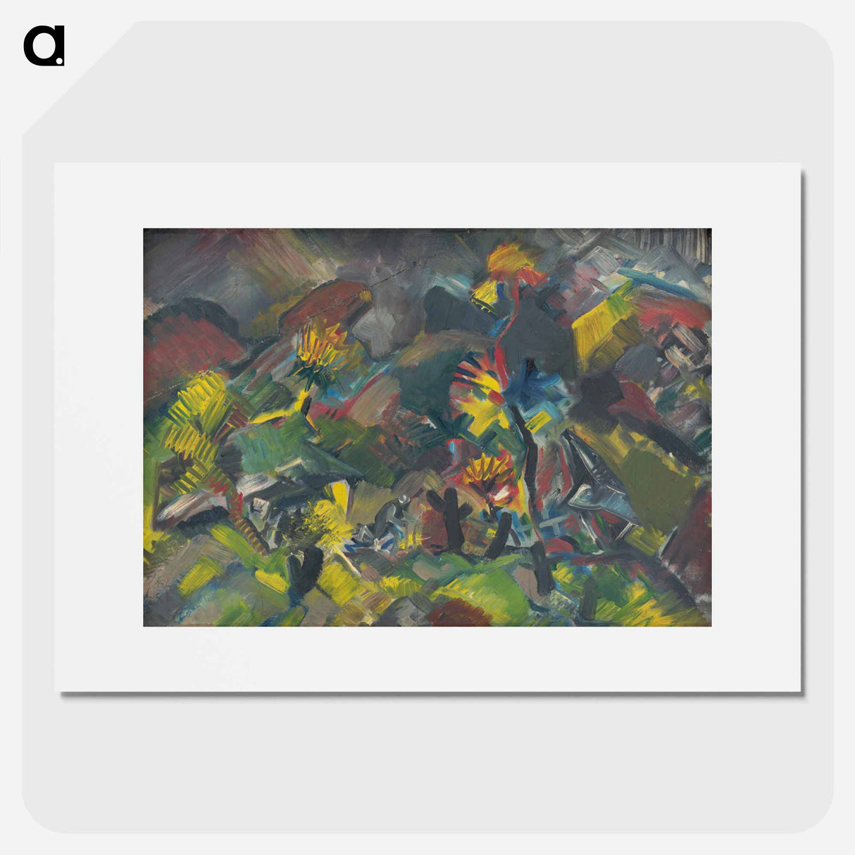 Mountain landscape - アーノルド ピーター ワイズ クビンチャン Poster.