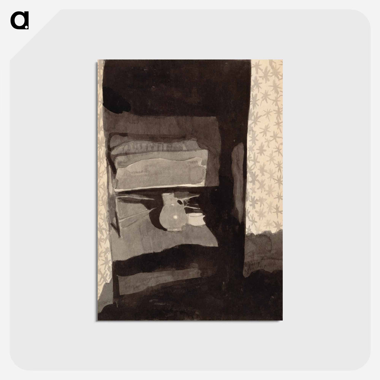 Glance into a bedroom
- パウル クレー Postcard.