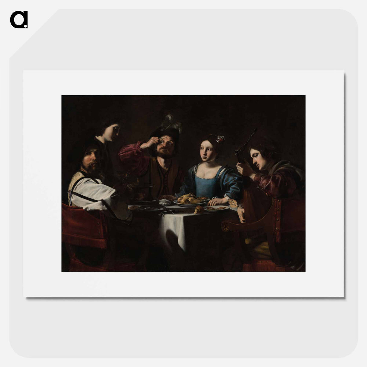 アートポスター-Banquet Scene with a Lute Player
- セントルイス美術館 Poster.