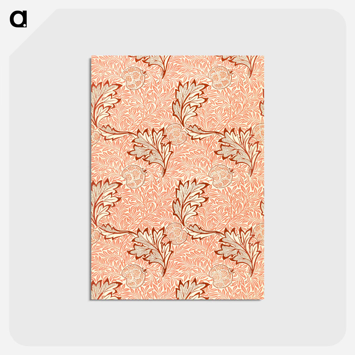アートポストカード-Apple pattern - ウィリアム モリス Postcard.