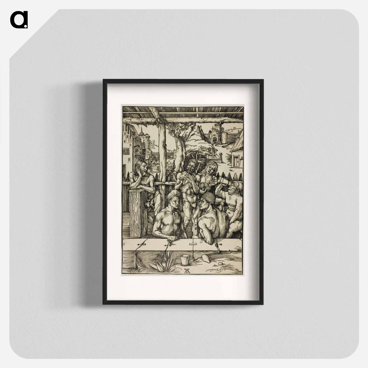 The Men’s Bath - アルブレヒト デューラー Poster.