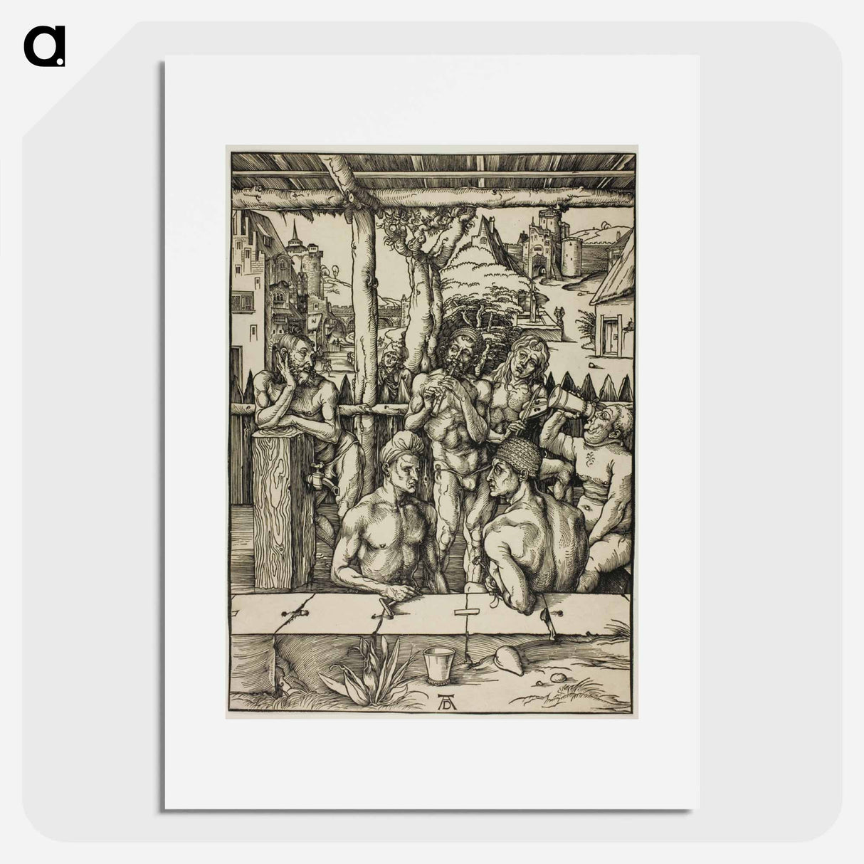 The Men’s Bath - アルブレヒト デューラー Poster.