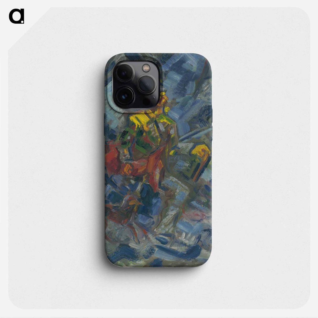 Hunter in a blue forest - アーノルド ピーター ワイズ クビンチャン Phone Case.
