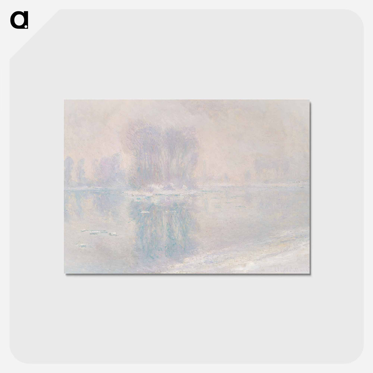 アートポストカード-Ice Floes - クロード モネ Postcard.