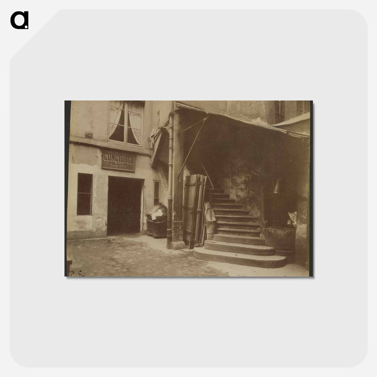 アートポストカード-Cour 10 Rue Sauval
- ウジェーヌ アジェ Postcard.