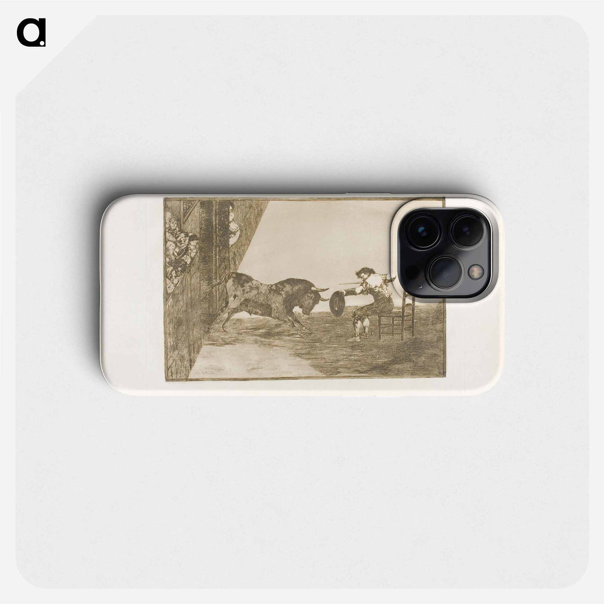 The daring of Martincho in the ring at Saragossa - Francisco de Goya Phone Case.