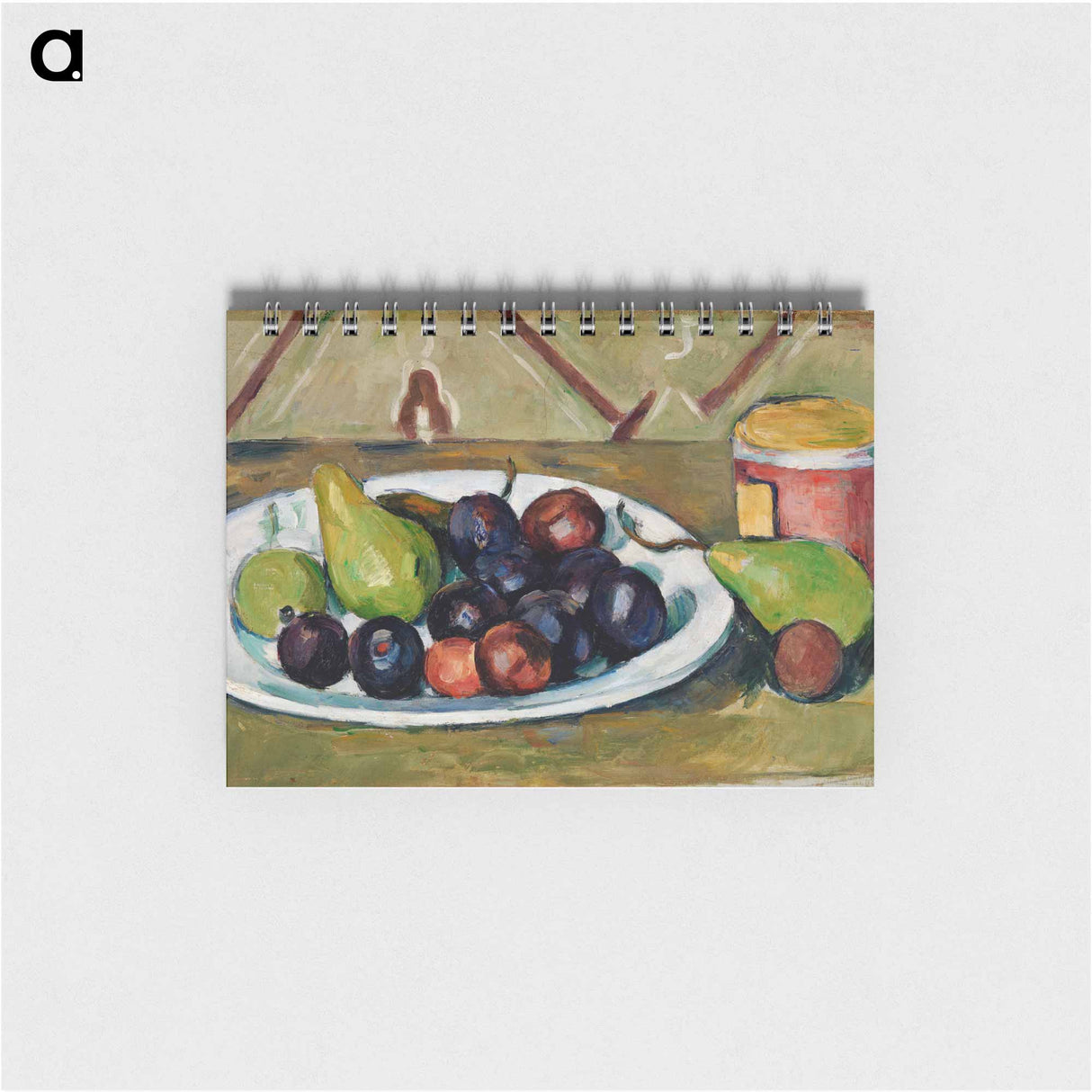 Plate with Fruit and Pot of Preserves - ポール セザンヌ Memo.