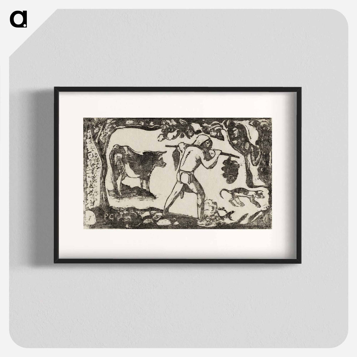 Tahitian Carrying Bananas - Paul Gauguin Poster.