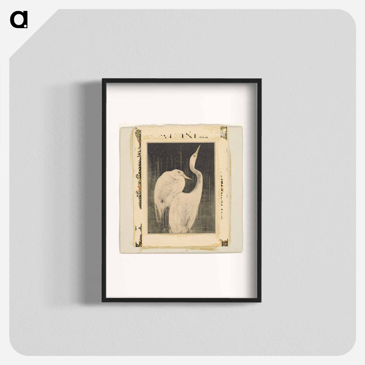 Twee zilverreigers - Theo van Hoytema Poster.