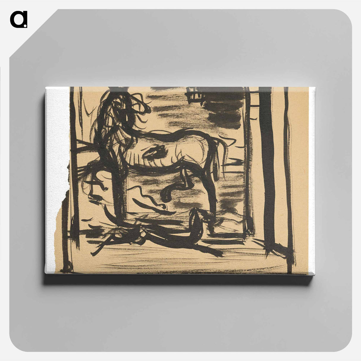 A horse - アーノルド ピーター ワイズ クビンチャン Canvas.