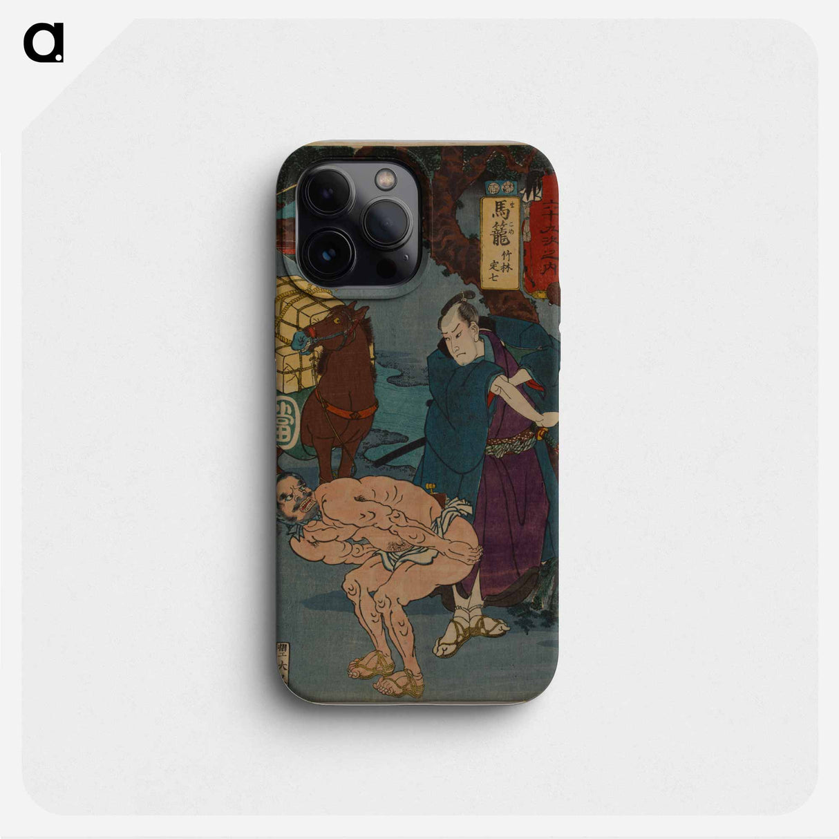 Magome: Takebayashi Sadashichi print in high resolution by Utagawa Kuniyoshi - 歌川 国芳 Phone Case.