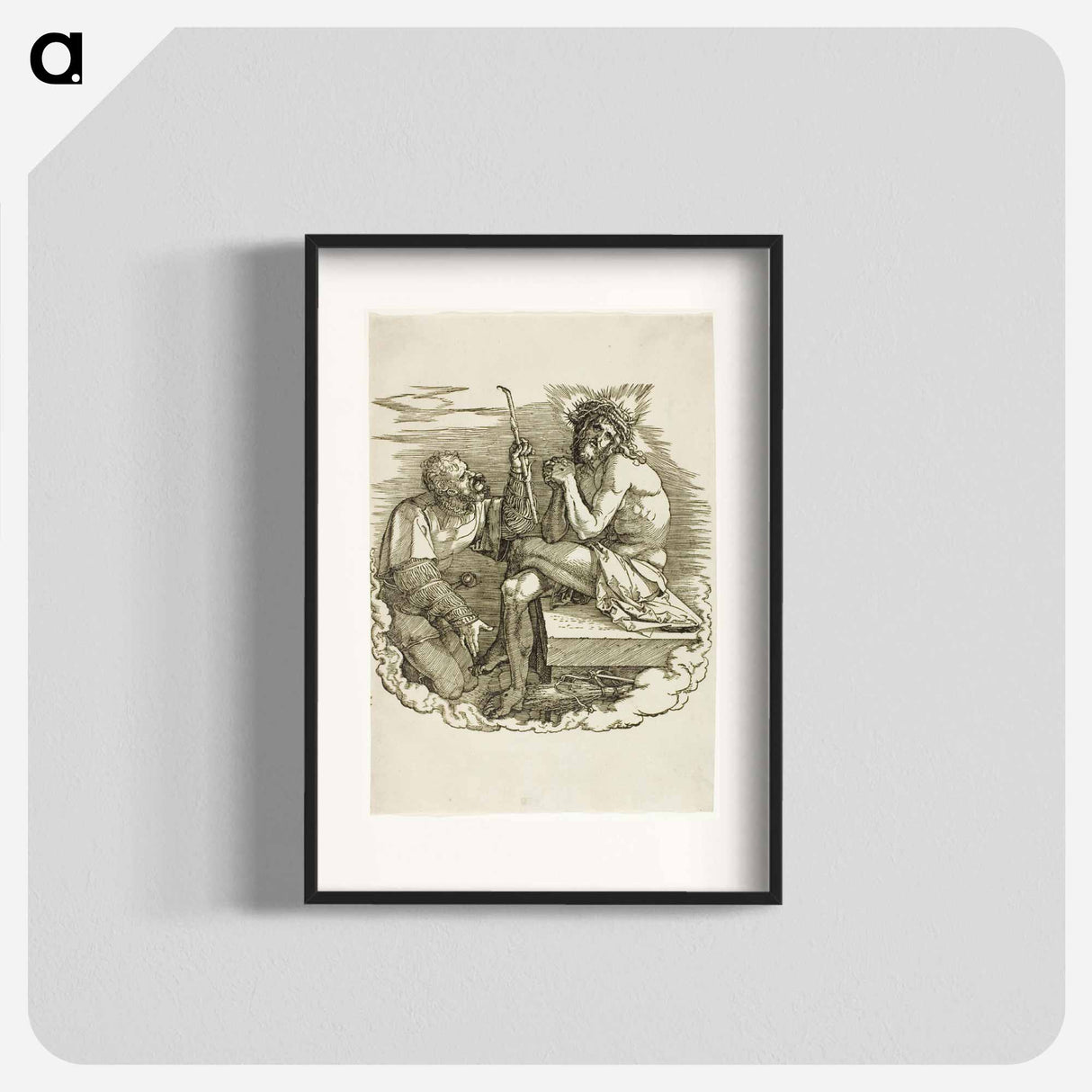 Christ, Man of Sorrows, Mocked by a Soldier - アルブレヒト デューラー Poster.