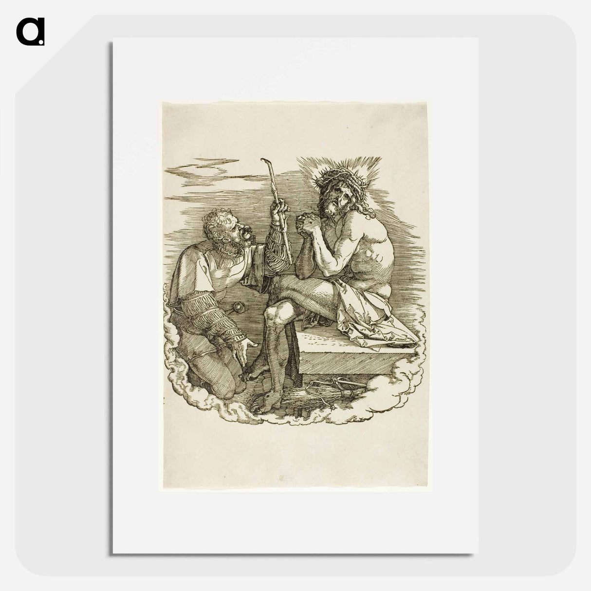 Christ, Man of Sorrows, Mocked by a Soldier - アルブレヒト デューラー Poster.