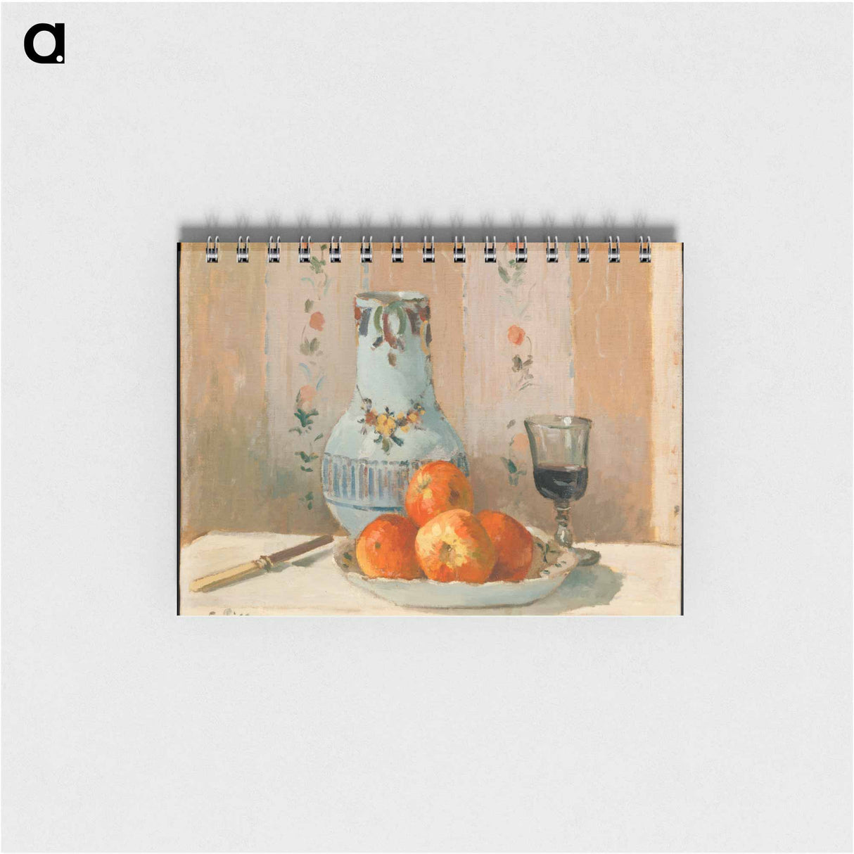Still Life with Apples and Pitcher - カミーユ ピサロ Memo.