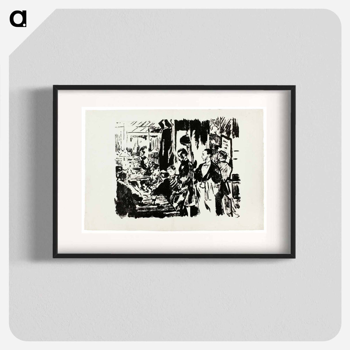 At the Café - エドゥアール マネ Poster.