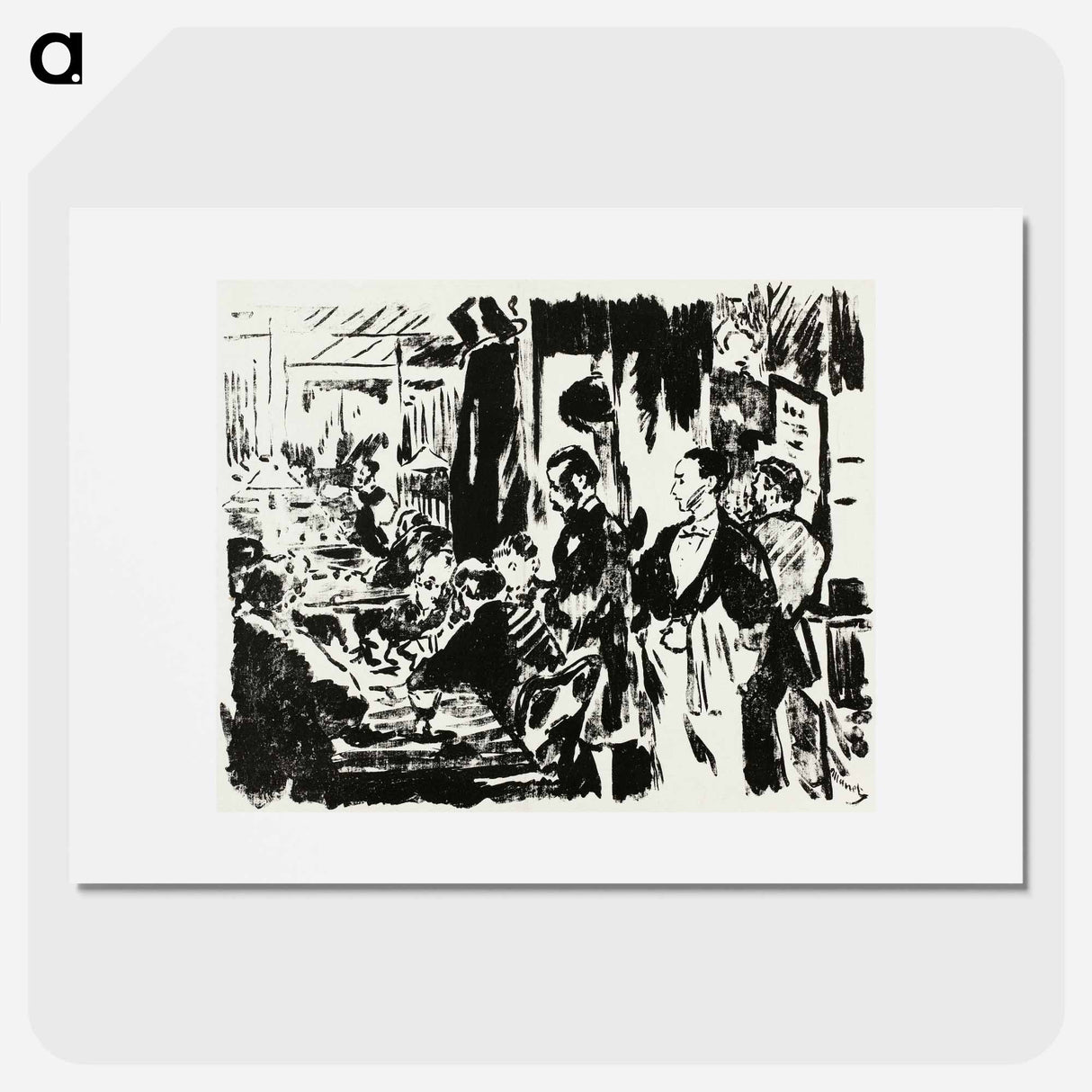 アートポスター-At the Café - エドゥアール マネ Poster.