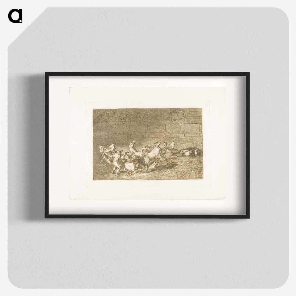 The Art of Bullfighting - Francisco de Goya Poster.