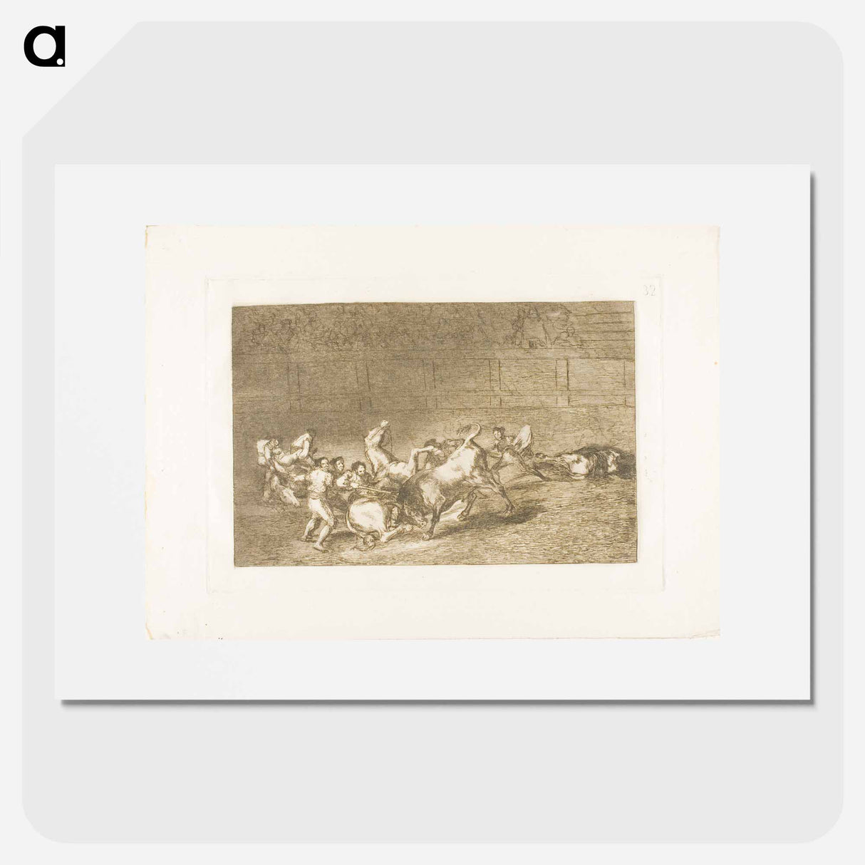 The Art of Bullfighting - Francisco de Goya Poster.