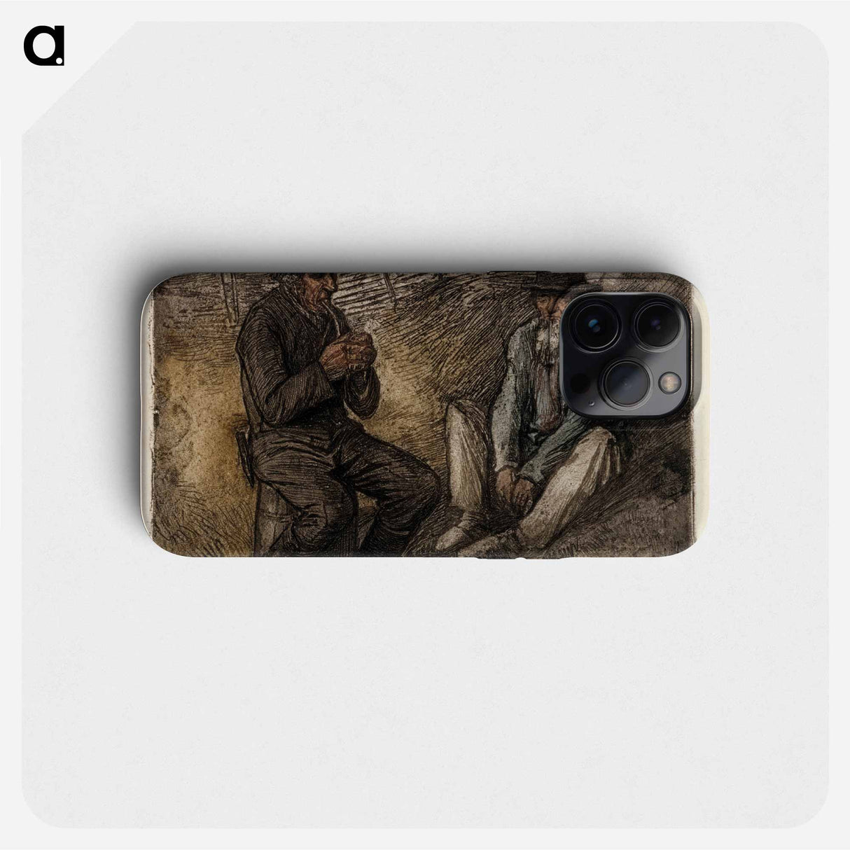 Peasant life - アルバート エーデルフェルト Phone Case.