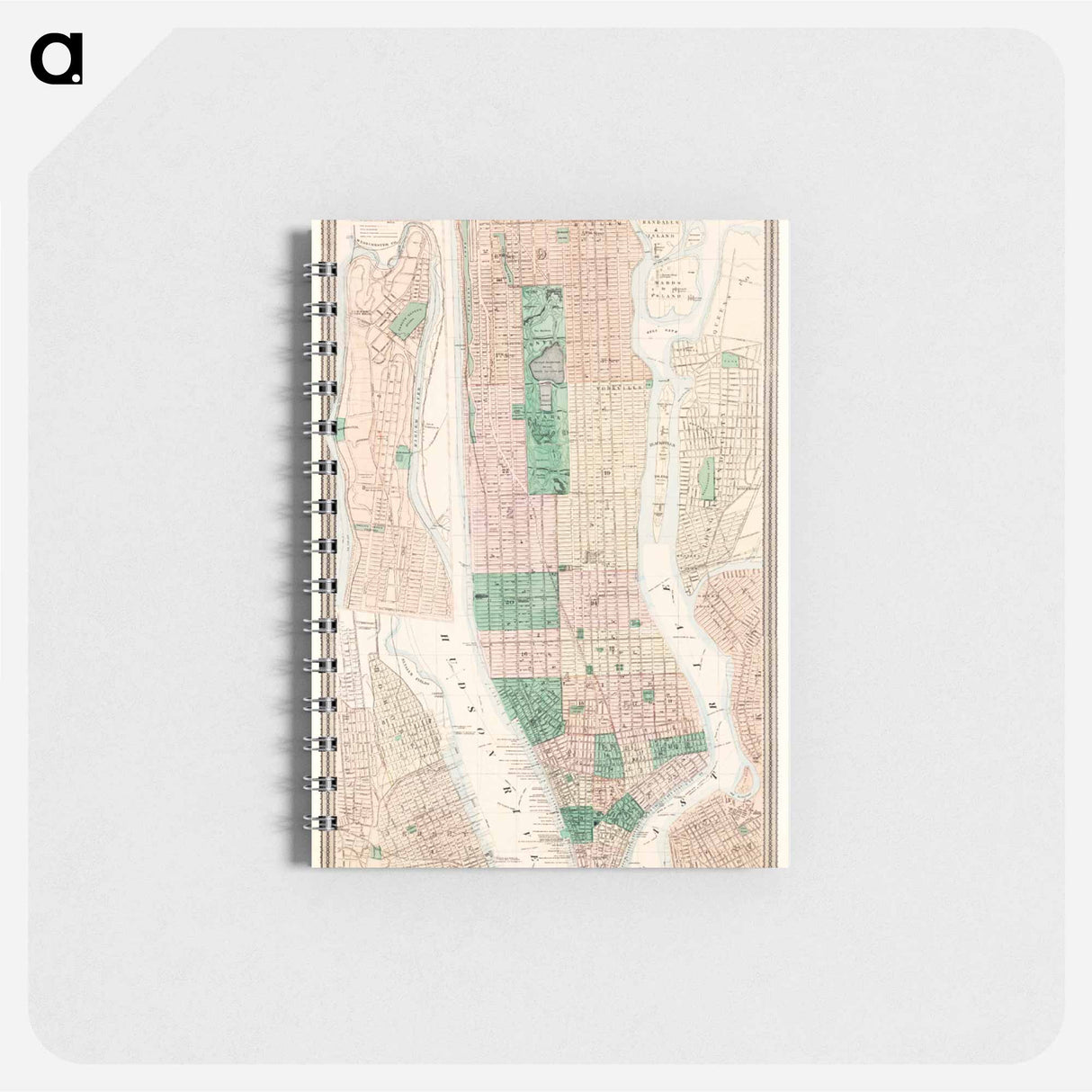 Map of New York and vicinity - アンティーク地図 Memo.