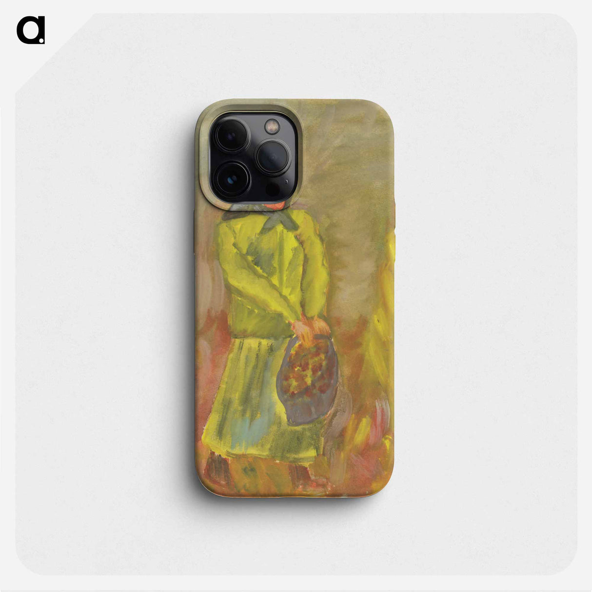 Woman with a basket - アーノルド ピーター ワイズ クビンチャン Phone Case.