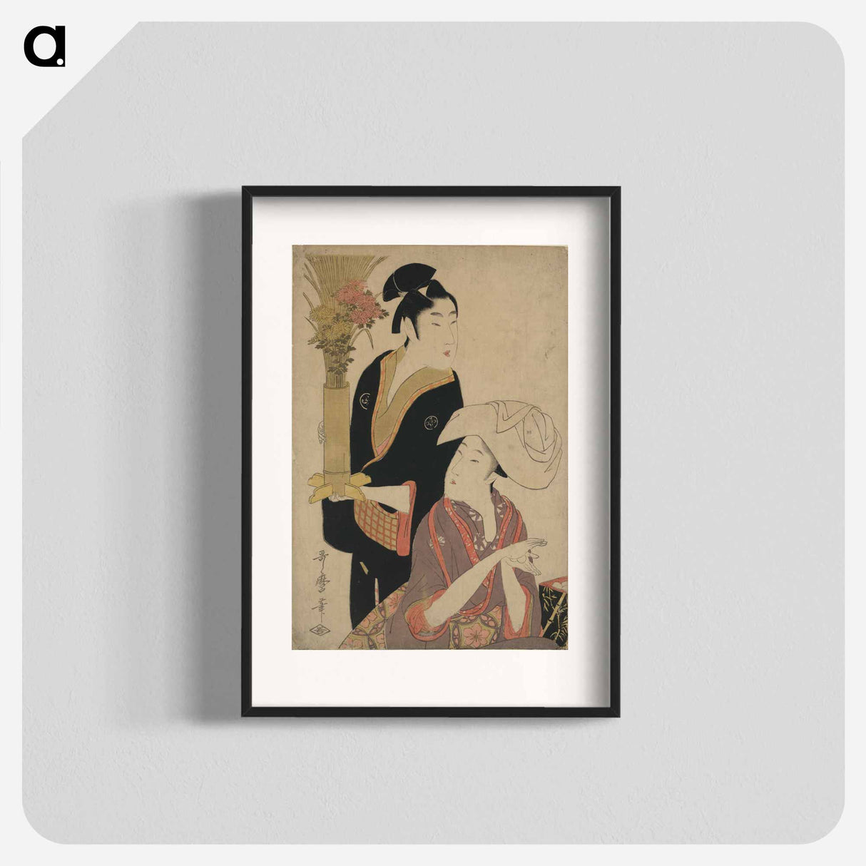 アートポスター-Kikuzuki - 喜多川 歌麿 Poster.