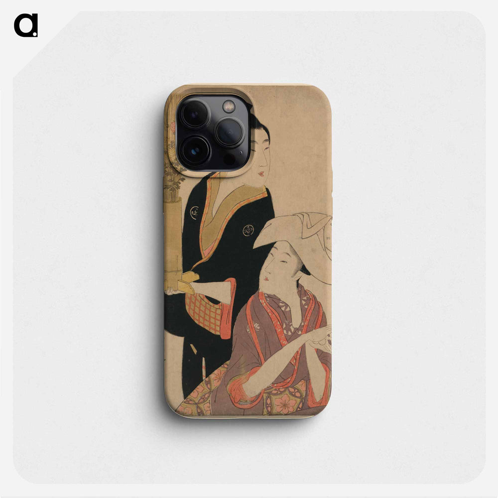 Kikuzuki - 喜多川 歌麿 Phone Case.