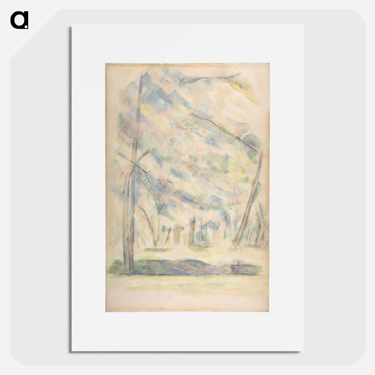 アートポスター-Landscape - ポール セザンヌ Poster.