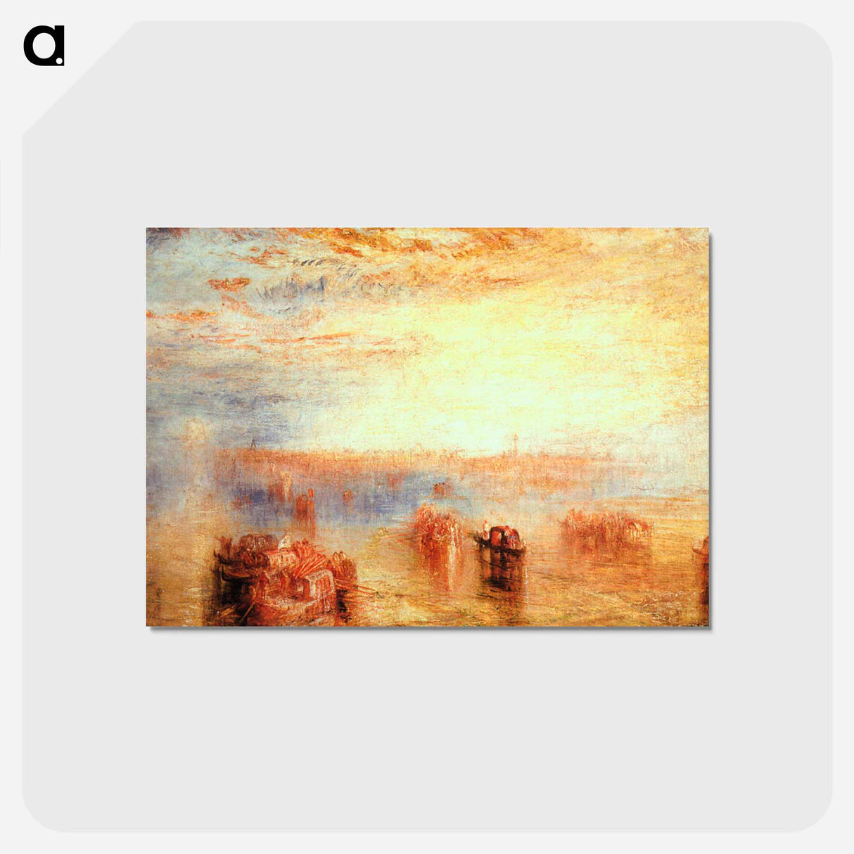 Approach to Venice - ウィリアム ターナー Postcard.