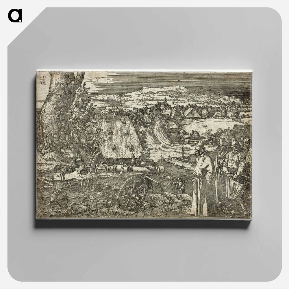 Landscape with Cannon - アルブレヒト デューラー Canvas.