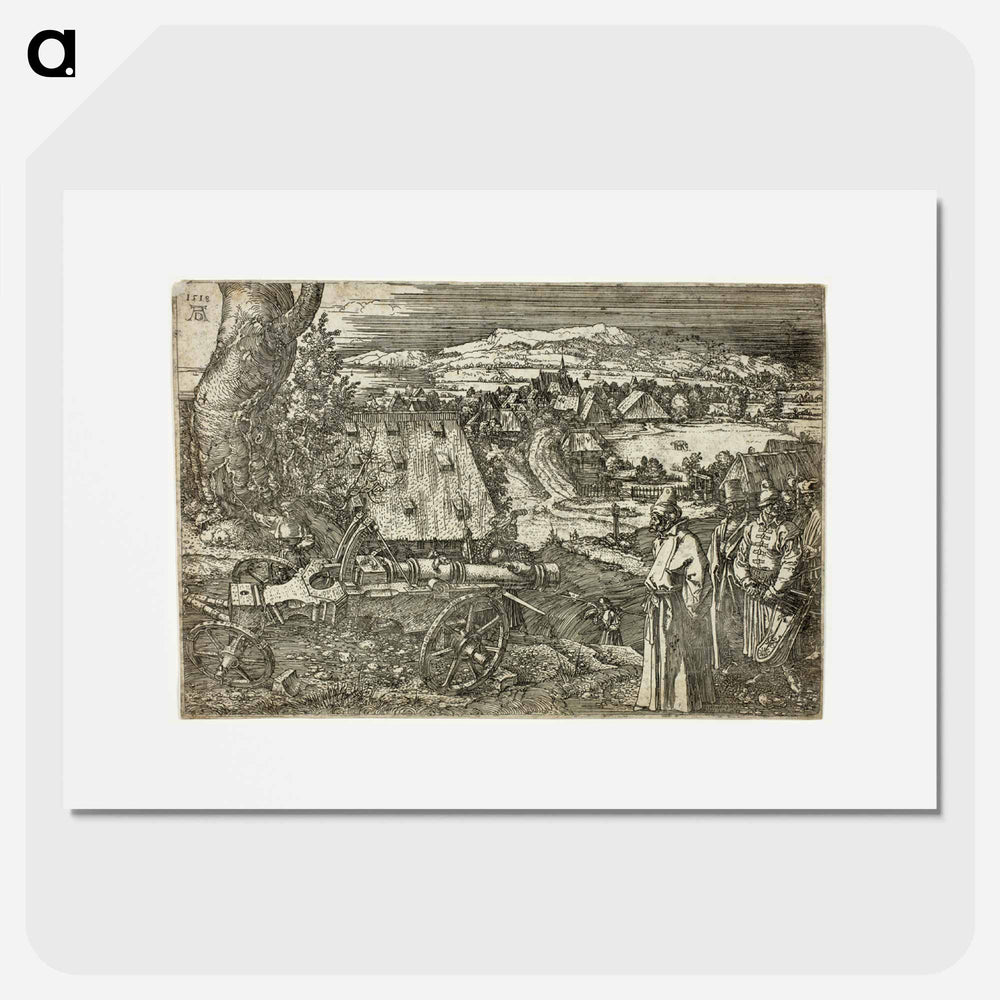 Landscape with Cannon - アルブレヒト デューラー Poster.