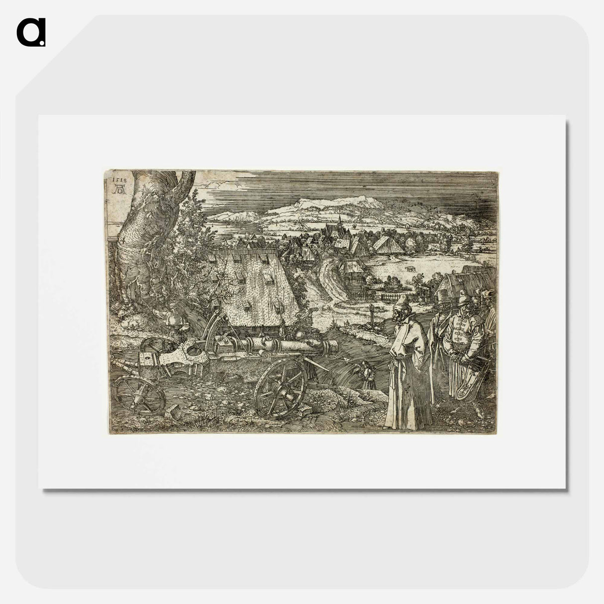 Landscape with Cannon - アルブレヒト デューラー Poster.