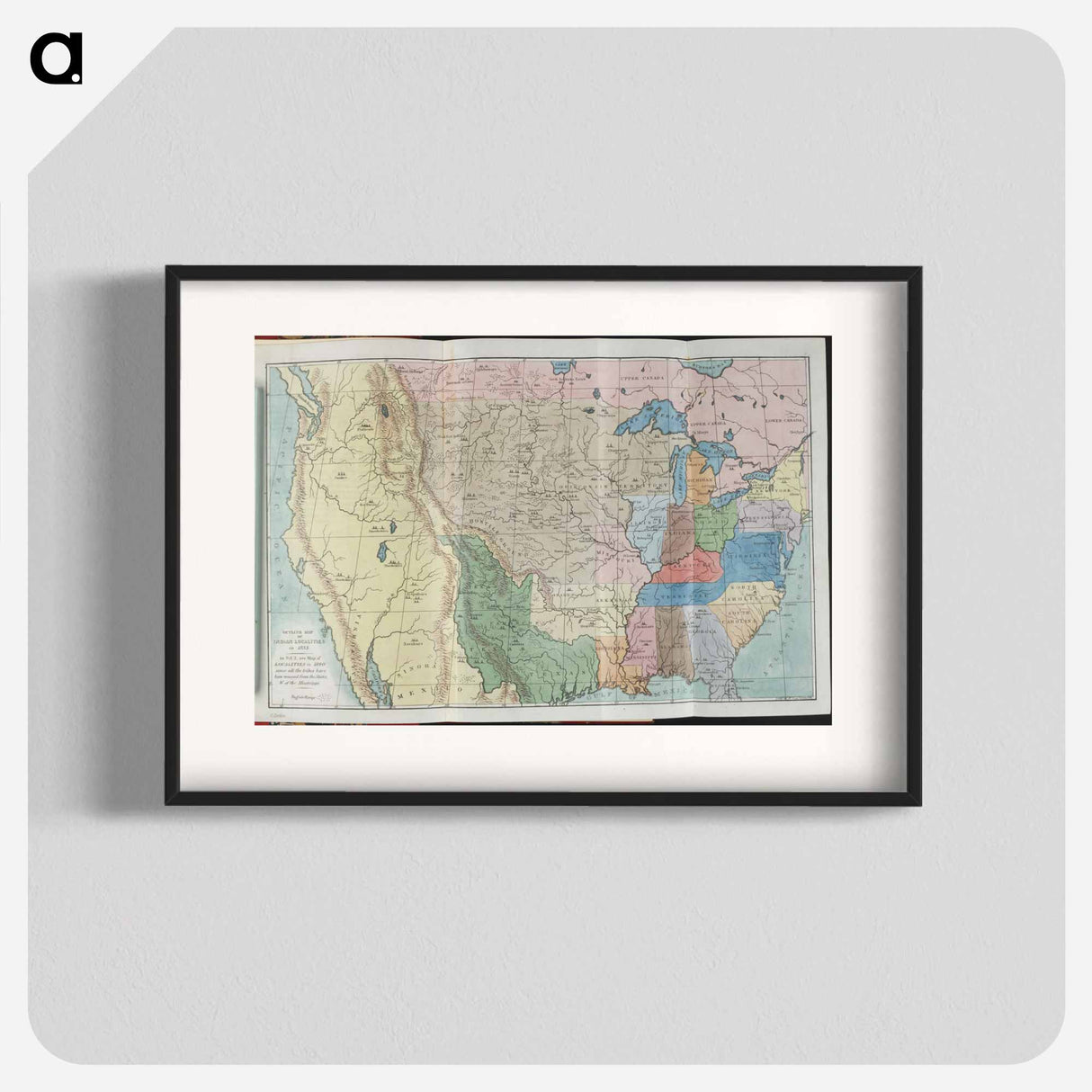 Illustrations of the manners, customs, and condition of the North American Indians - アンティーク地図 Poster.