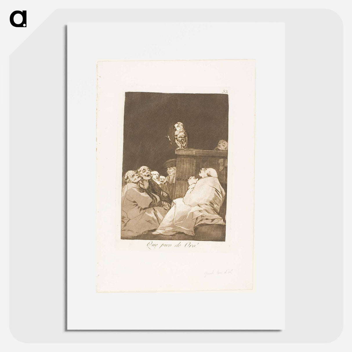 What a Golden Beak! - Francisco de Goya Poster.