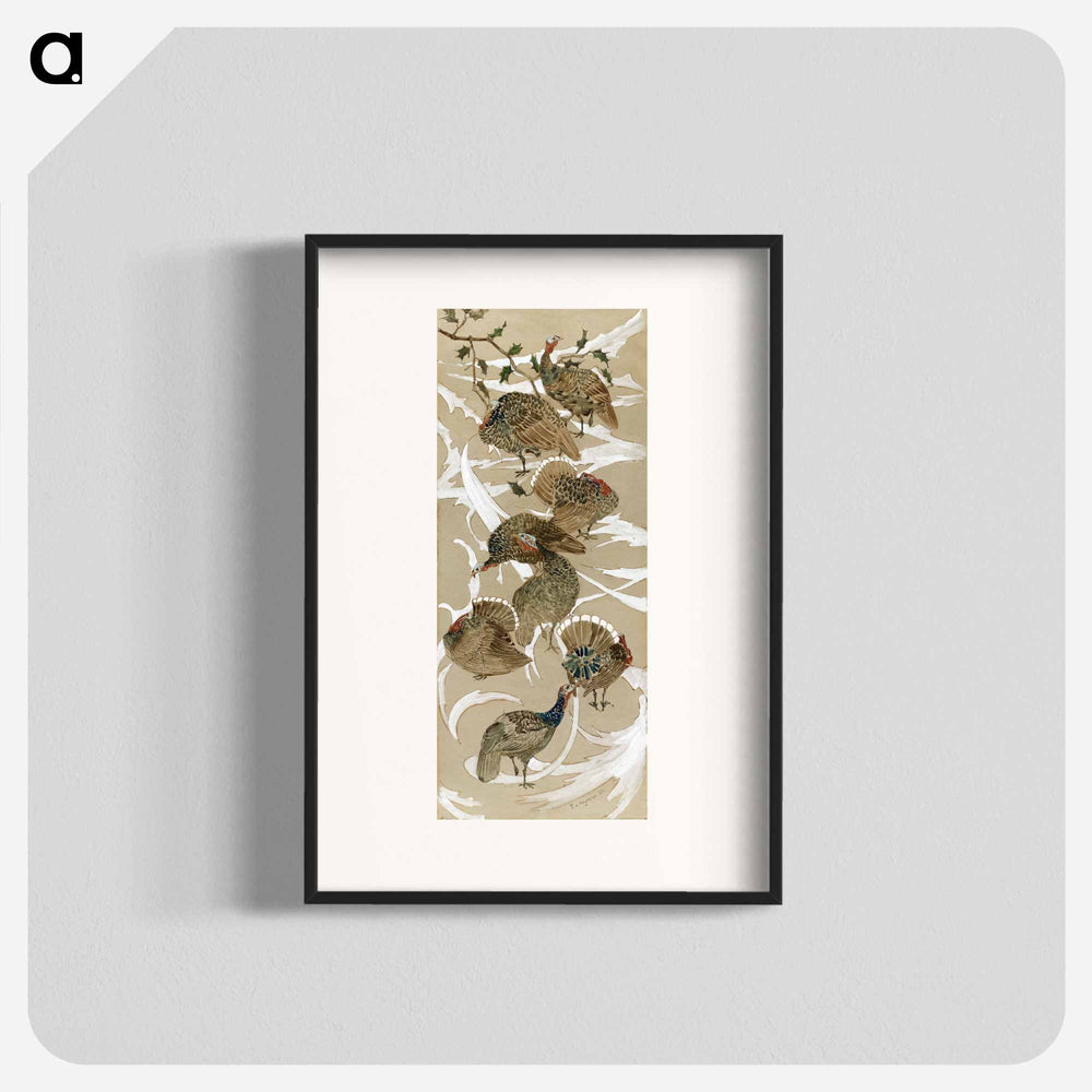 Acht kalkoenen - Theo van Hoytema Poster.