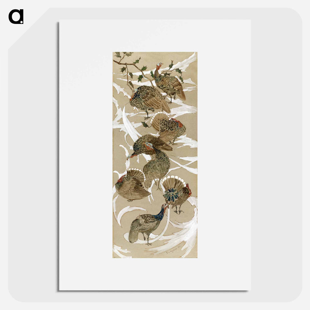 Acht kalkoenen - Theo van Hoytema Poster.